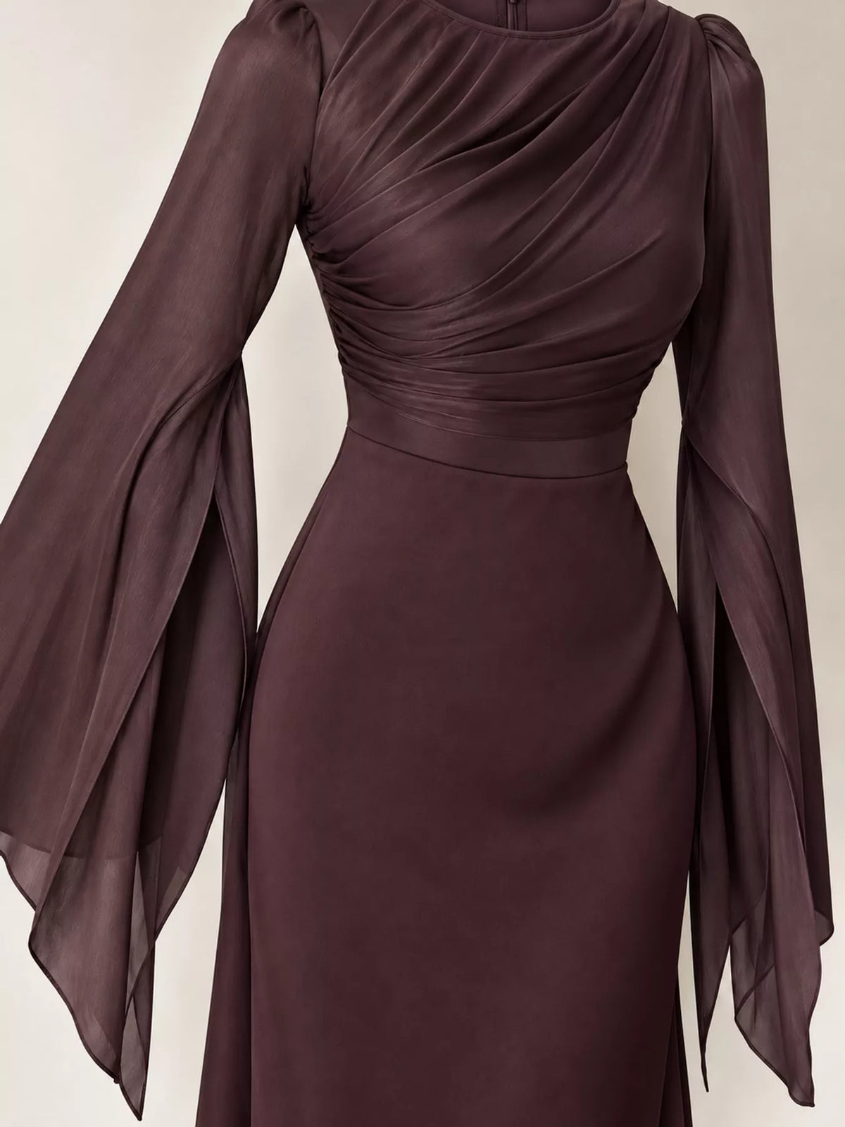 Round Neck Maxi Dress — construction details