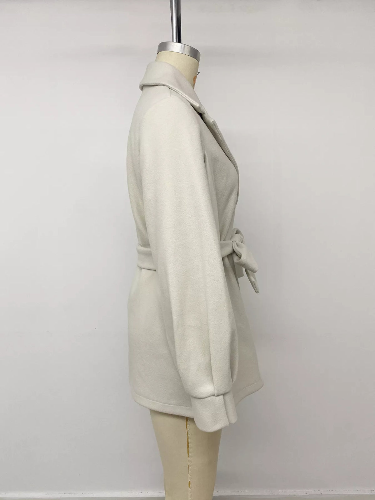 Belted lapel jacket