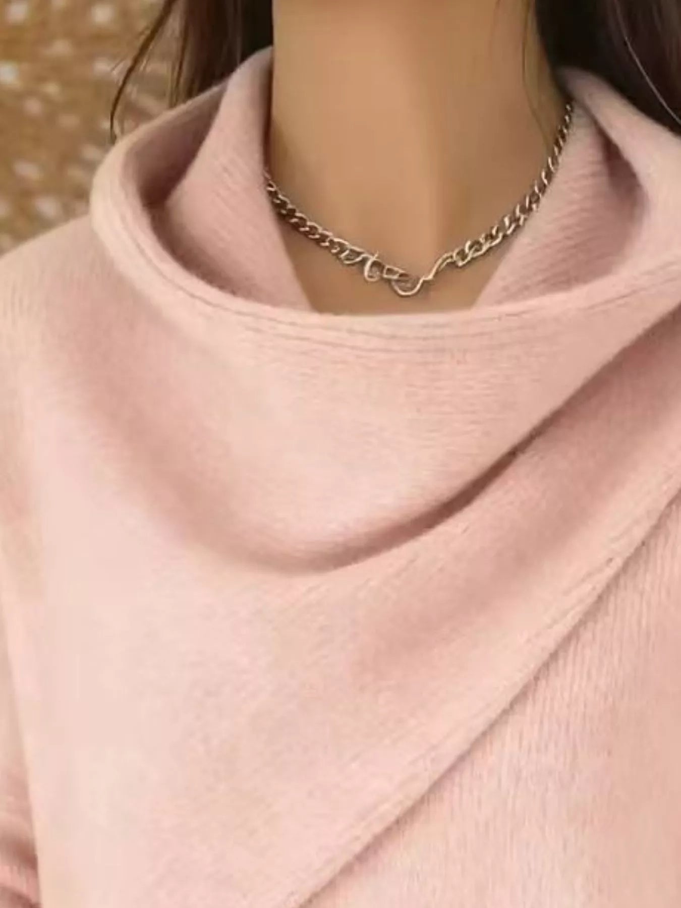 Trendsi Full Size Solid Color Cowl Neck Sweater Plus Size -