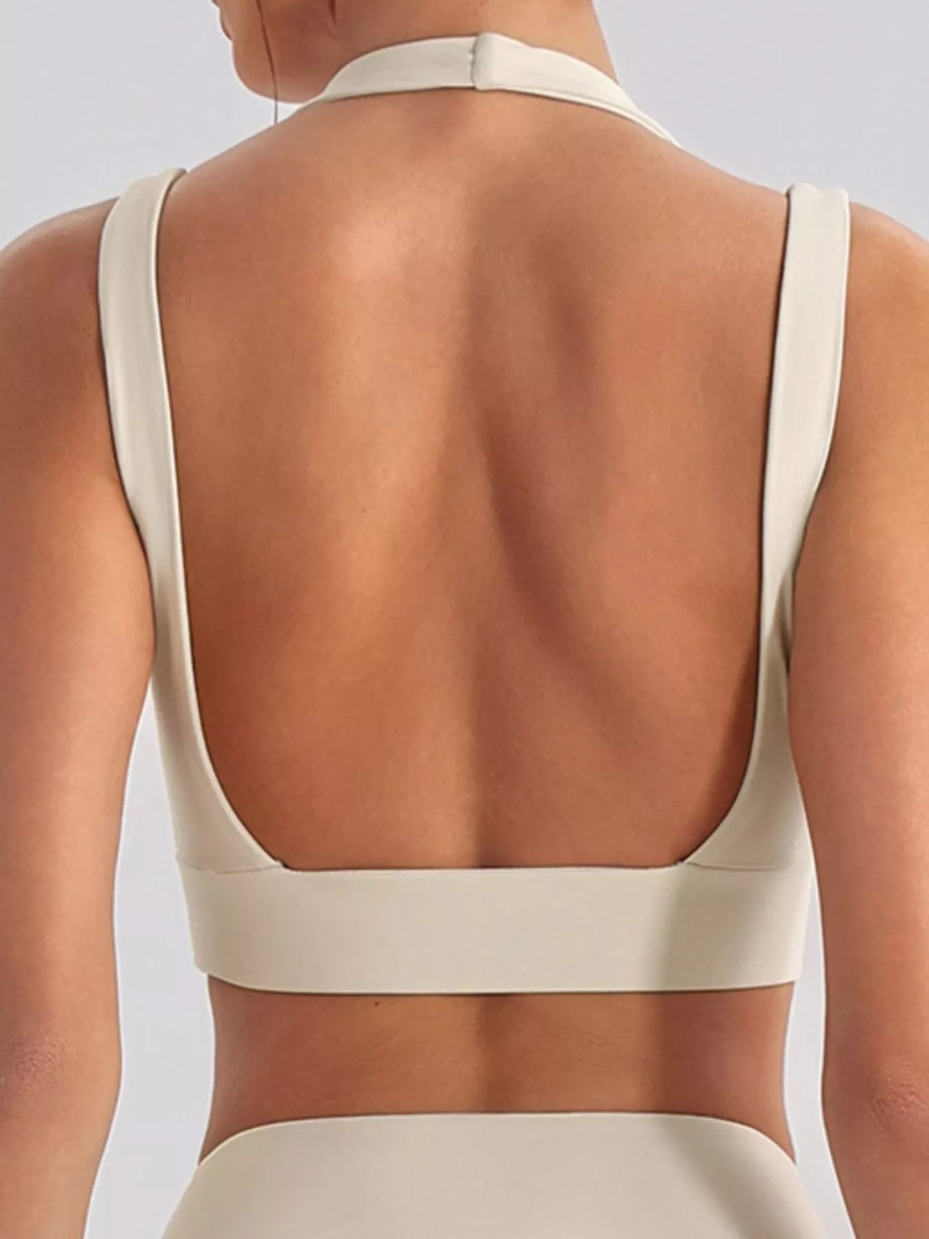 Trendsi Seamless Criss-Cross V-Neck Tank and Leggings Active Set -