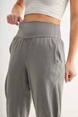 Trendsi MONO B Flowbarrel High Waist Active Pants -