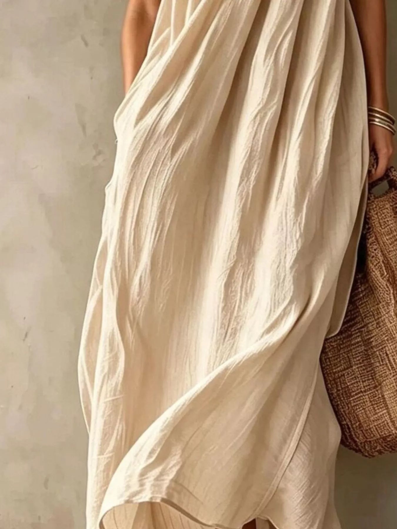 Trendsi Full Size One-Shoulder Maxi Dress Plus Size -