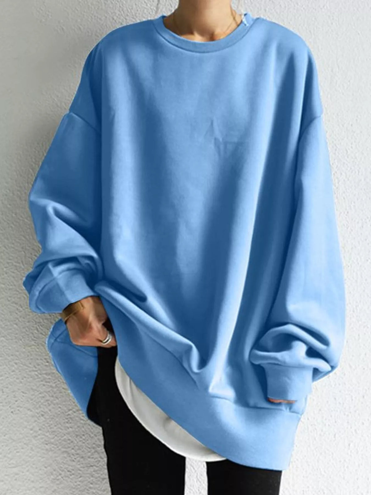Light Blue relaxed sweatshirt