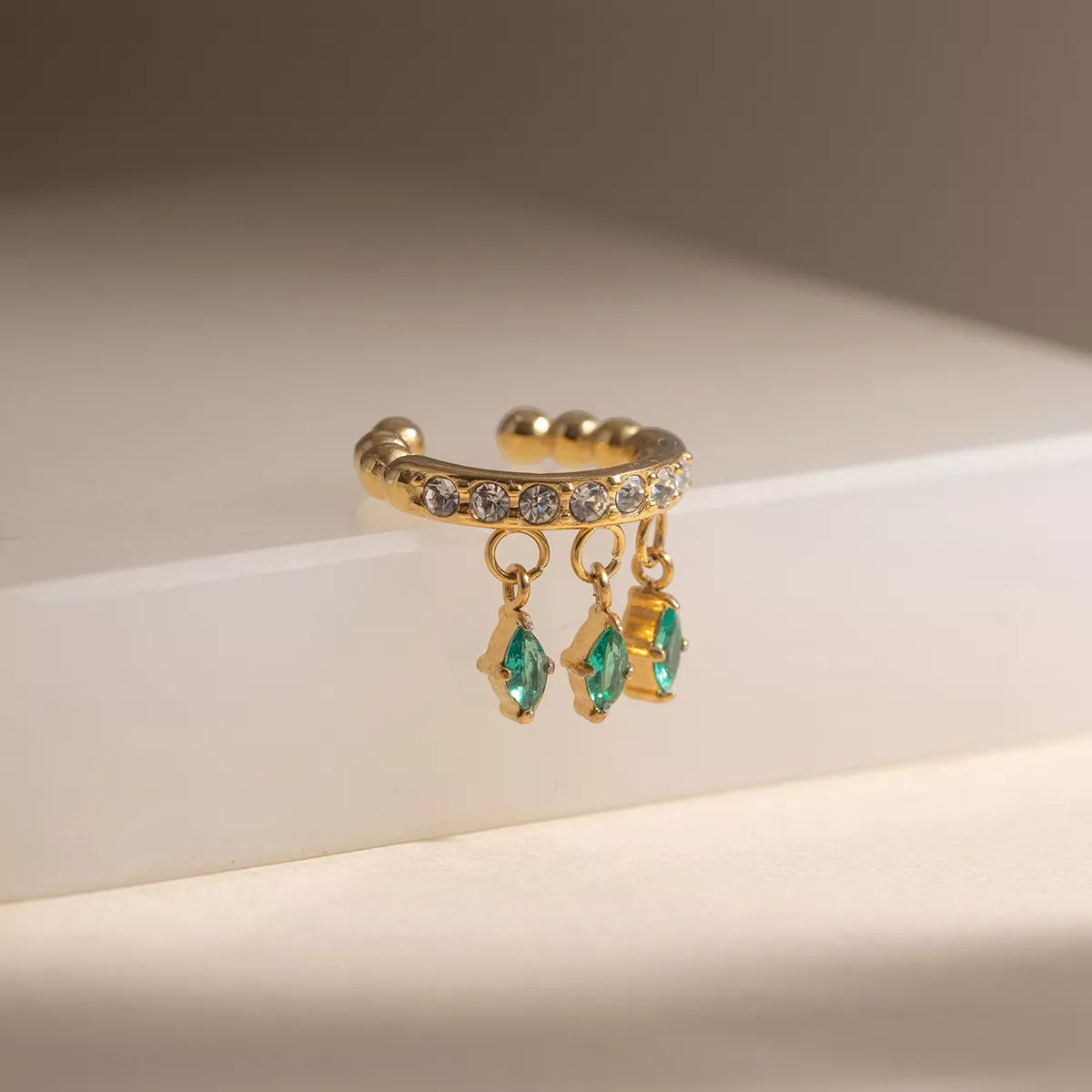 Zircon Beaded Ear Cuffs, product view