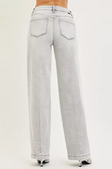 Trendsi RISEN Slouchy Baggy Jeans with Contrast Stitching -