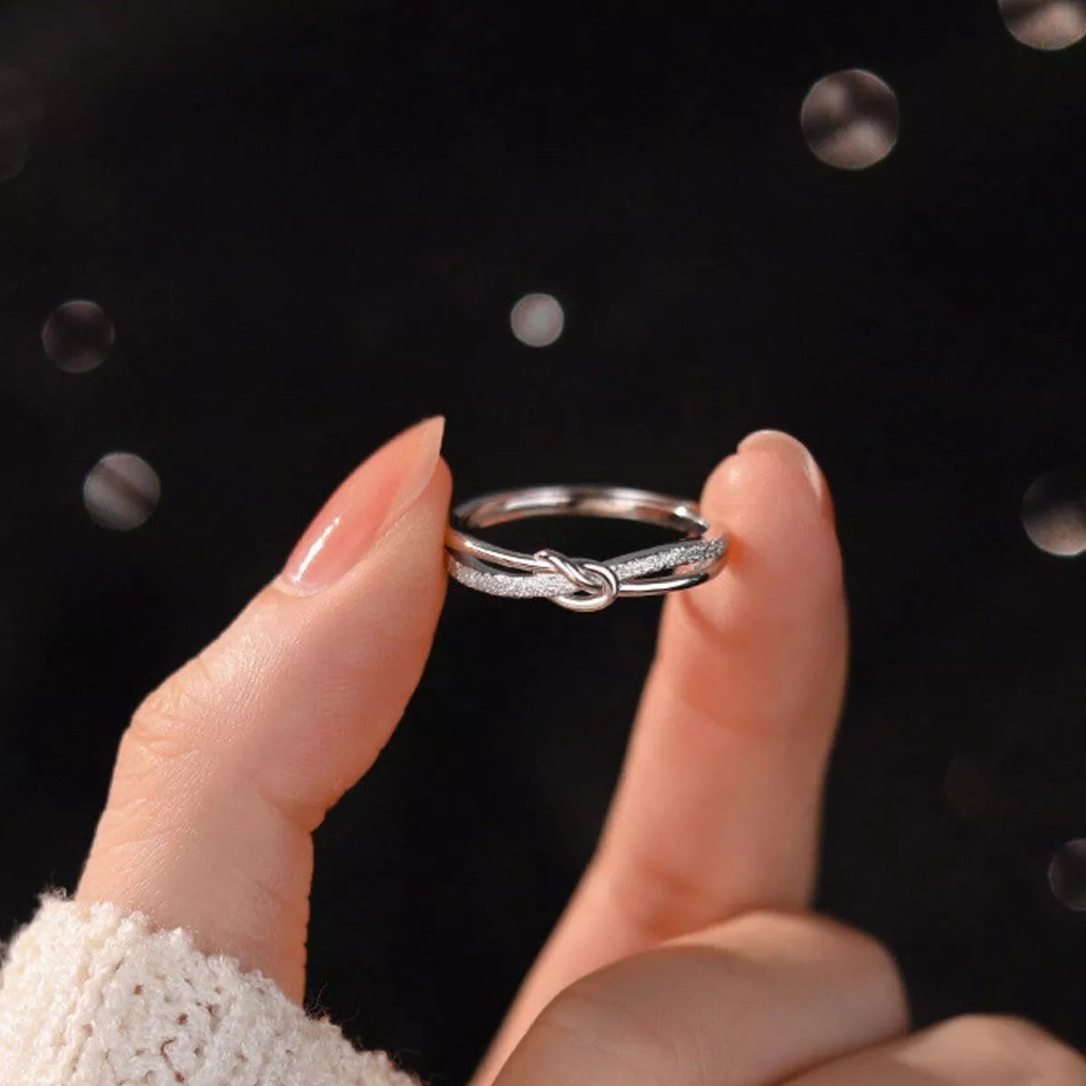 Trendsi 925 Sterling Silver Knot Ring -