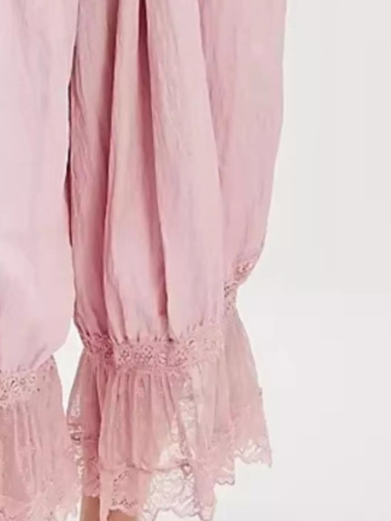 Trendsi Lace Trimmed Lounge Pants -