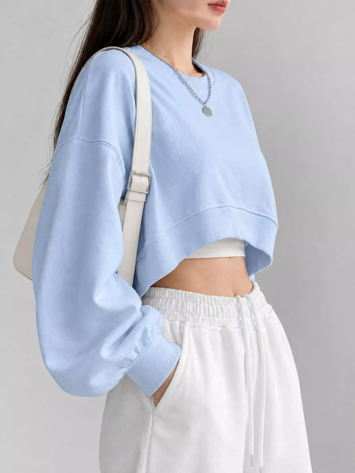 Cropped Sweatshirt — side view