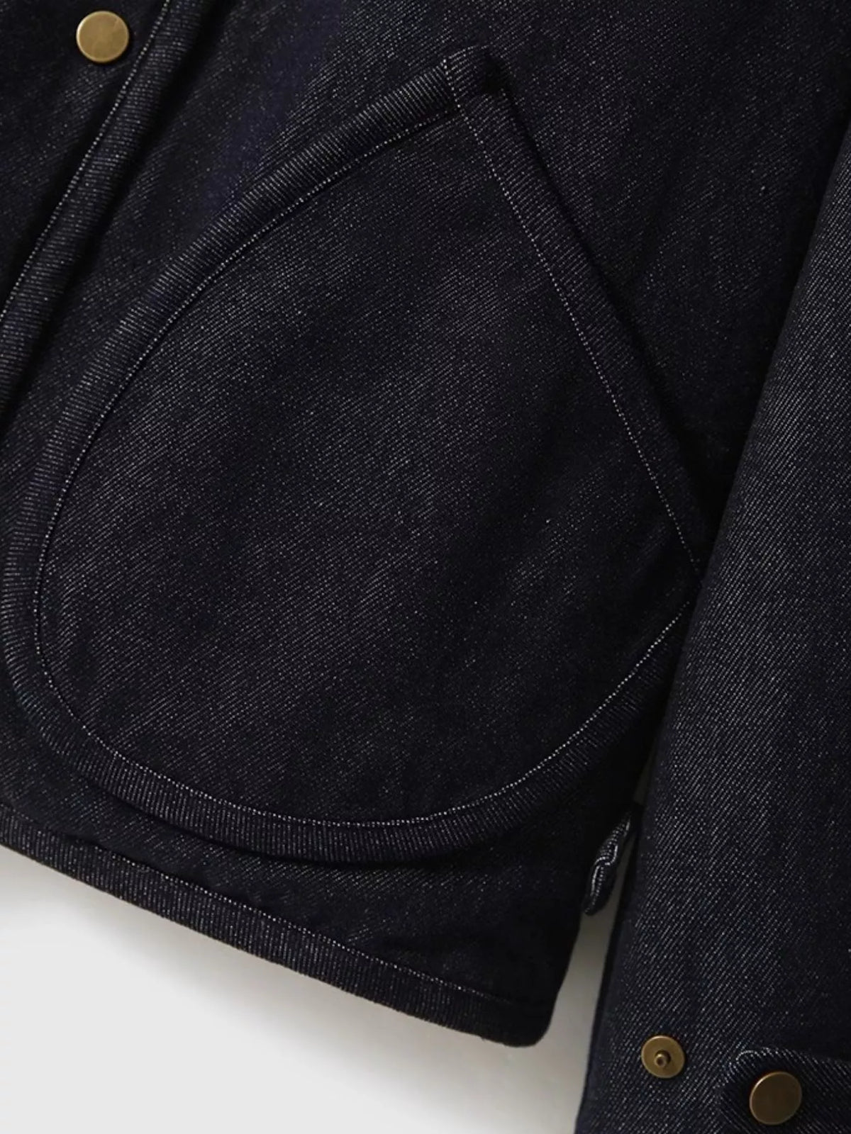 Reversible Diamond-Quilted Cropped Down Jacket, pocket detail