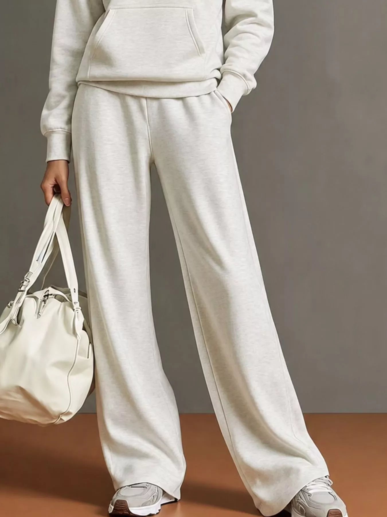 Trendsi Kangaroo Pocket Hoodie and Pants Set -