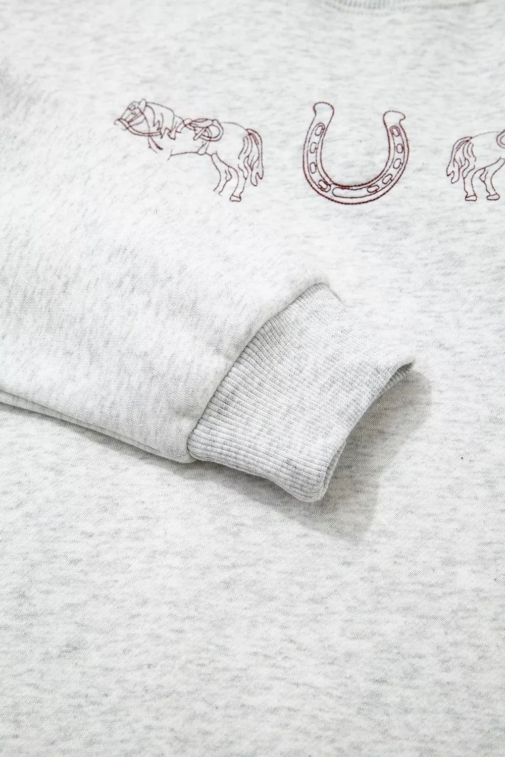 Trendsi Graphic Round Neck Casual Sweatshirt -