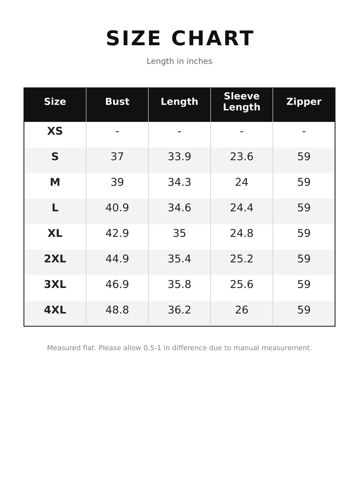 Size chart for decorative button mock neck mini dress