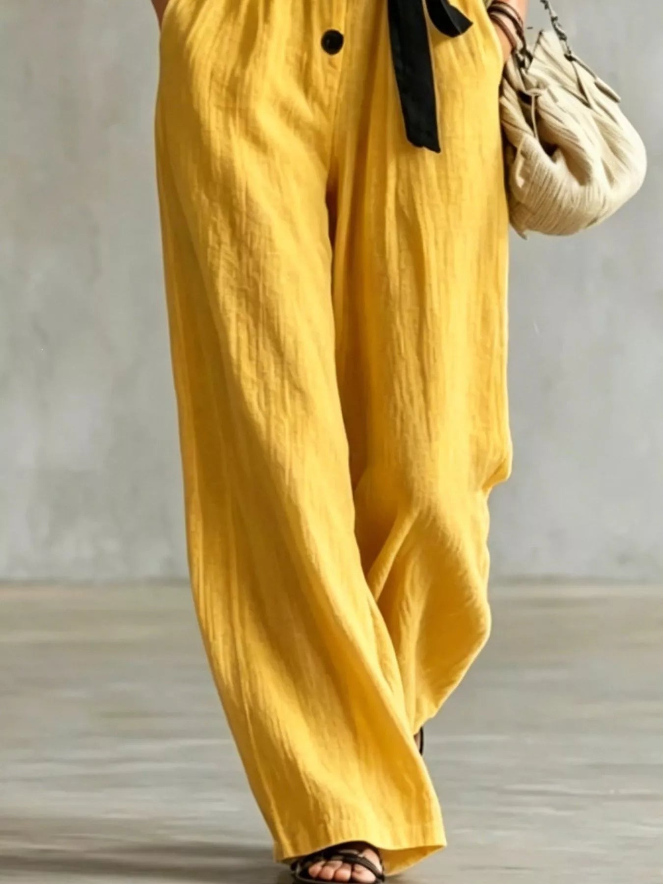 Trendsi Lace Trim Sleeveless Wide Leg Jumpsuit -