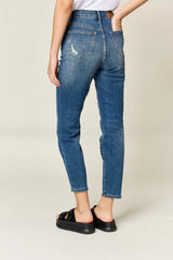 Trendsi Judy Blue Full Size Tummy Control High Waist Slim Jeans -