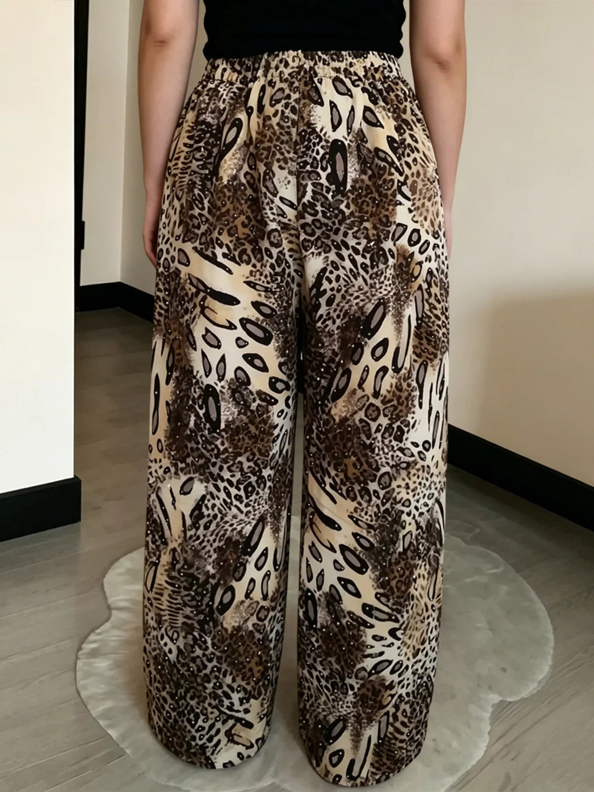 Trendsi Drawstring Wide-Leg Pants -