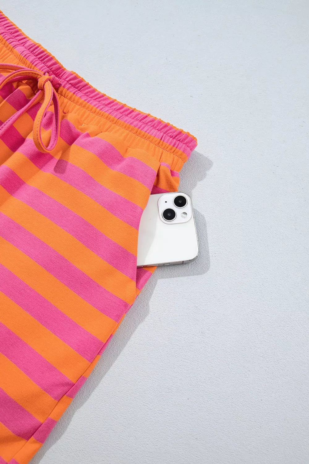 Women's striped colorblock mock-neck pullover and mini skort set