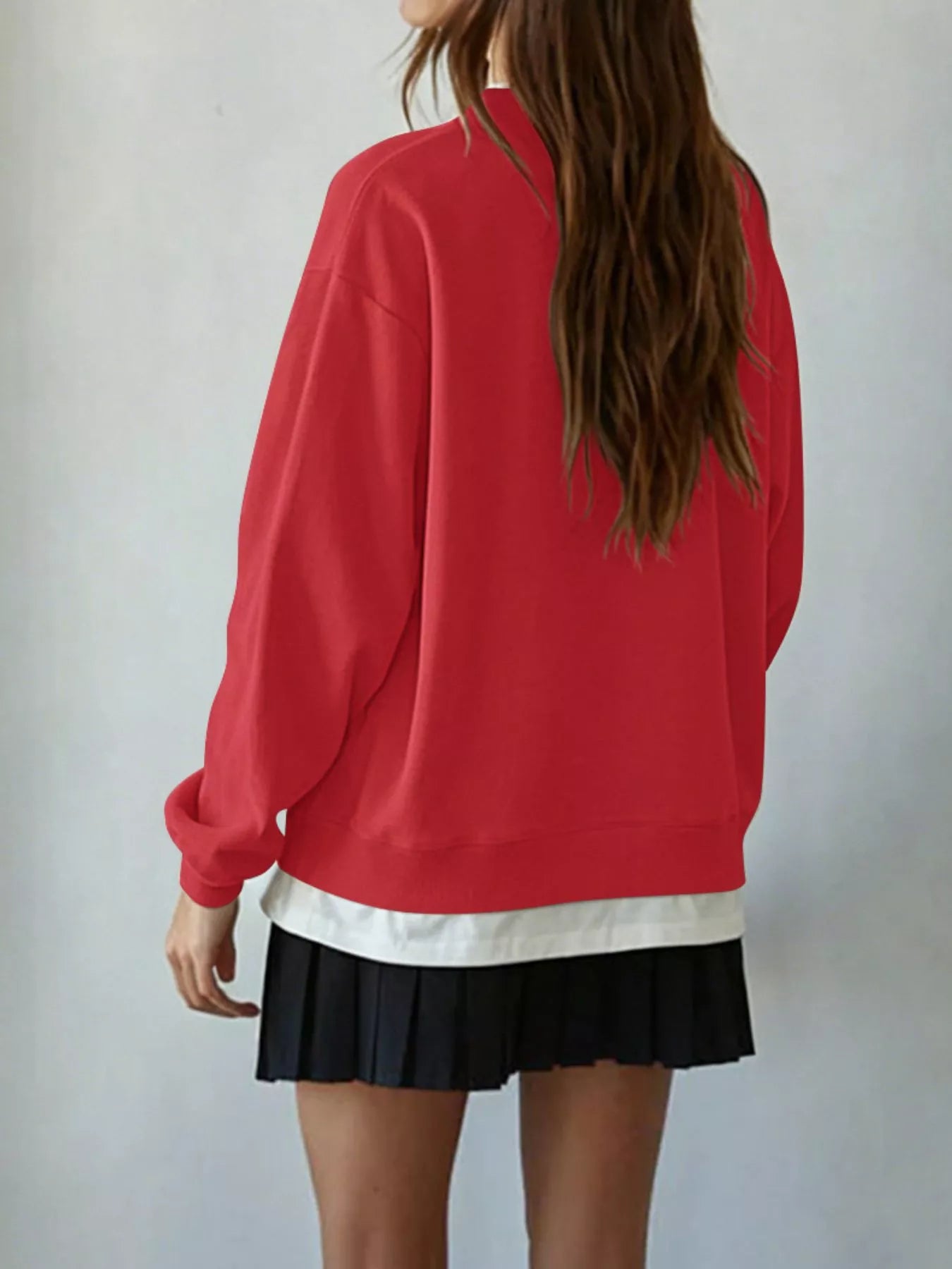 Trendsi Oversized Crew Neck Sweatshirt -