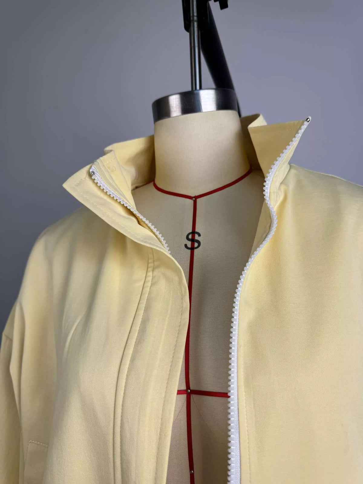 Trendsi Zip Up Oversized Bomber Jacket -