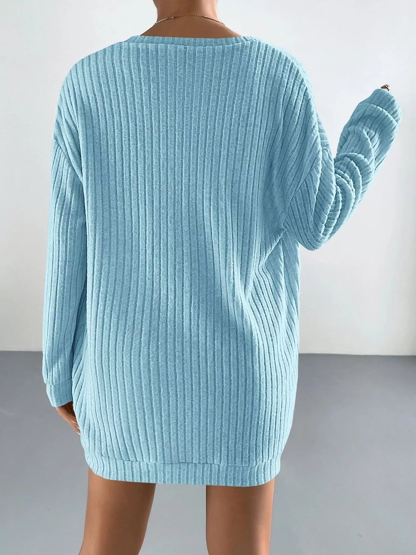 Trendsi 3-Piece Ribbed Knit Cardigan & Tube Top and Shorts Set -