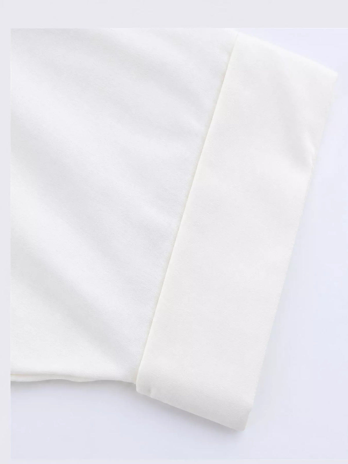 Off-White button-up three-quarter sleeve shirt