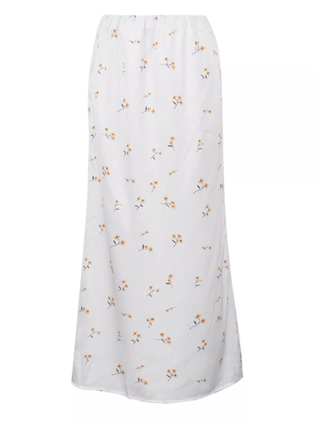 Trendsi Floral Print Satin Skirt -