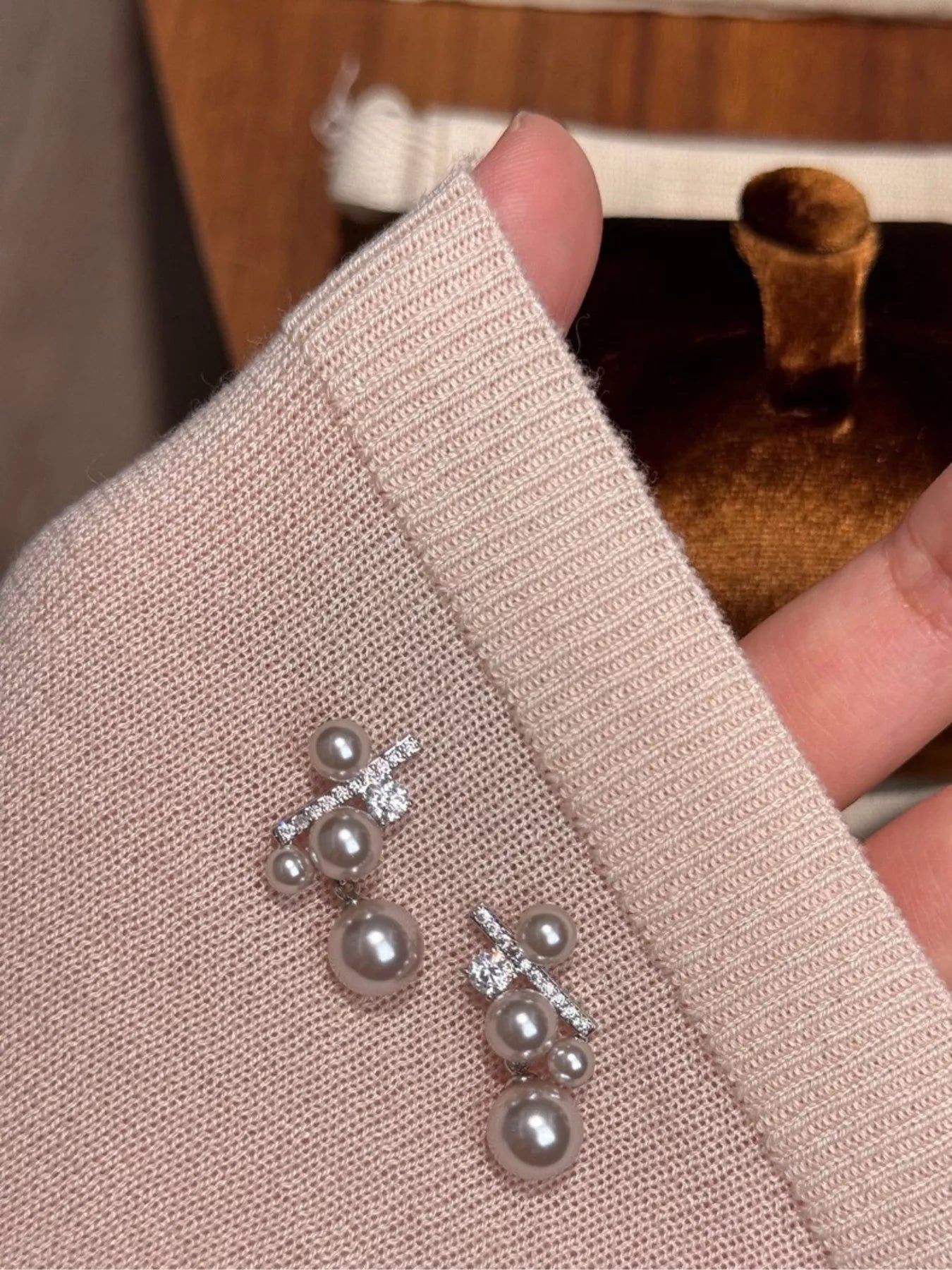 Trendsi Pearl Drop Earrings -