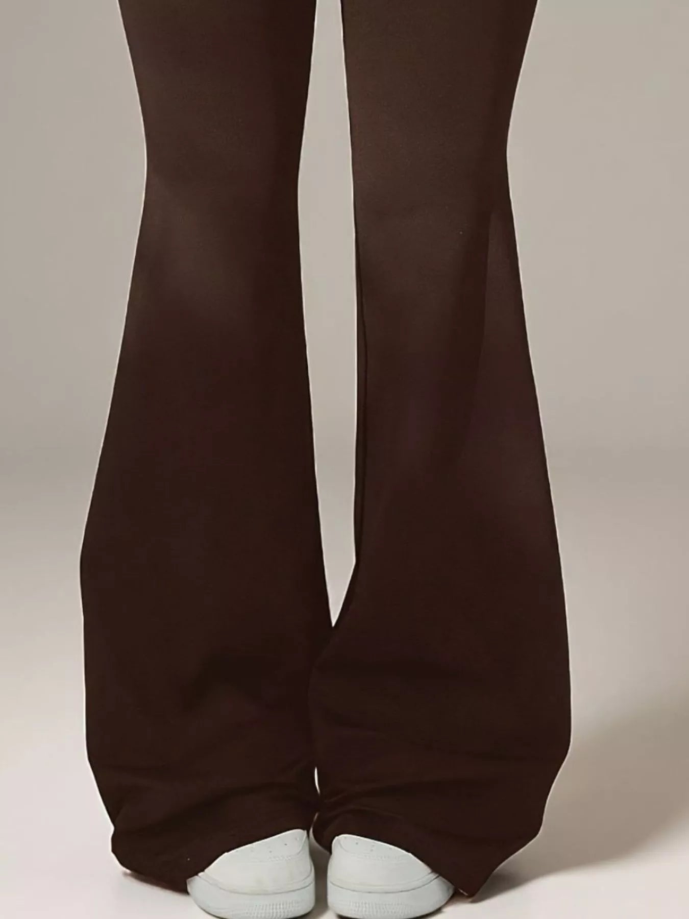 Women's high-waisted polka dot flare pants