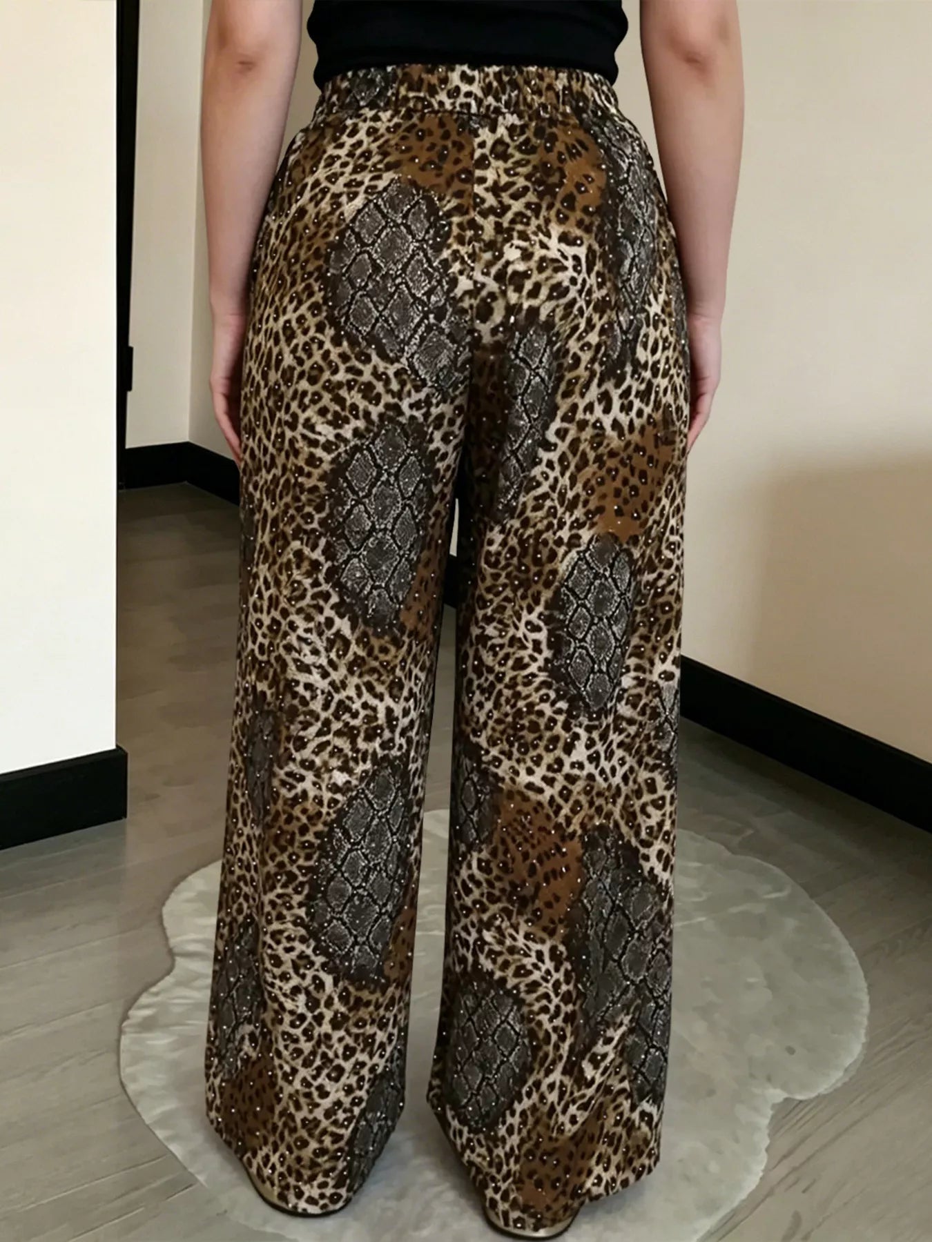 Trendsi Drawstring Wide-Leg Pants -