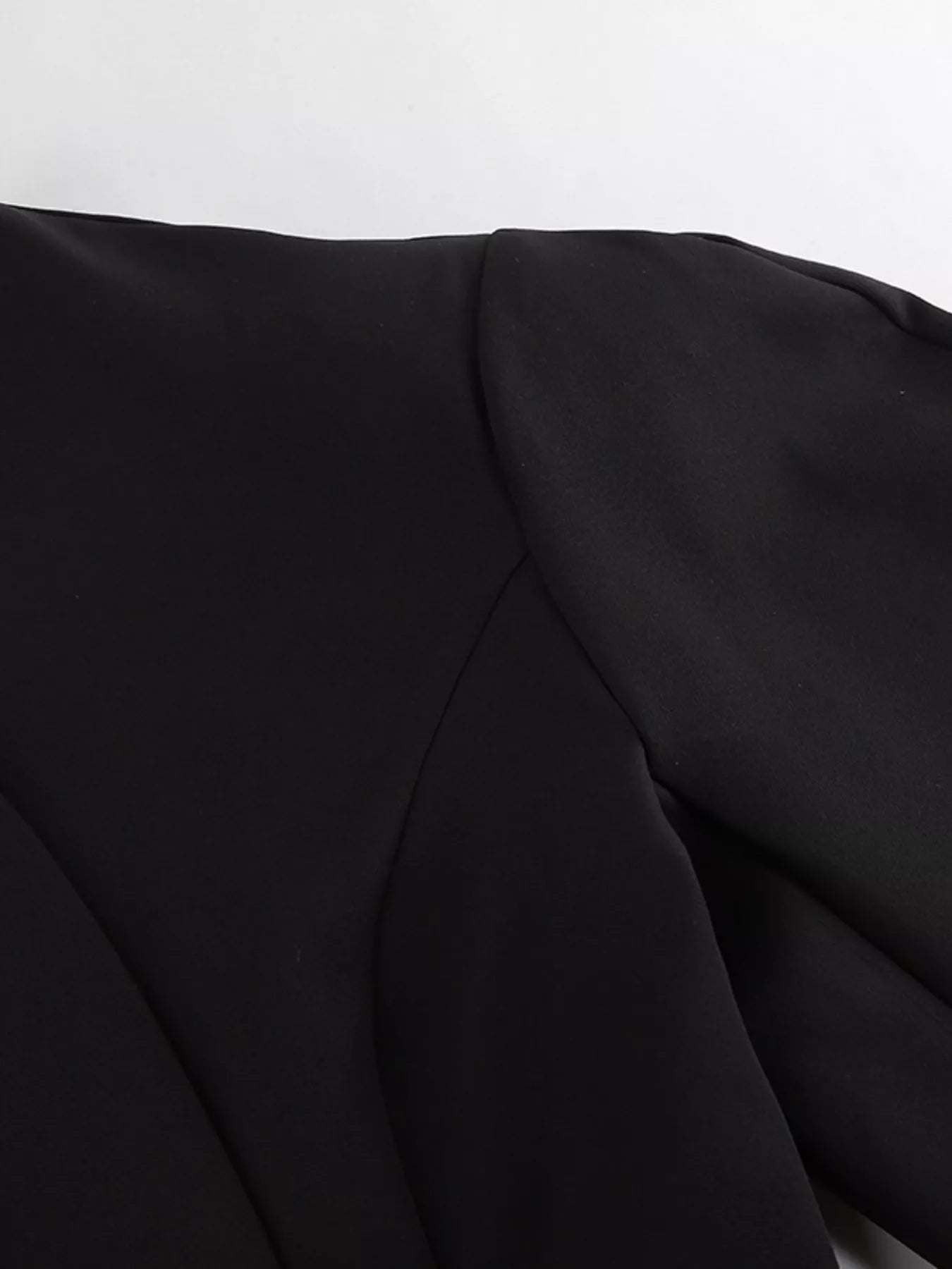 Trendsi Puffy Sleeve Blazer and Wide-Leg Pants Set -