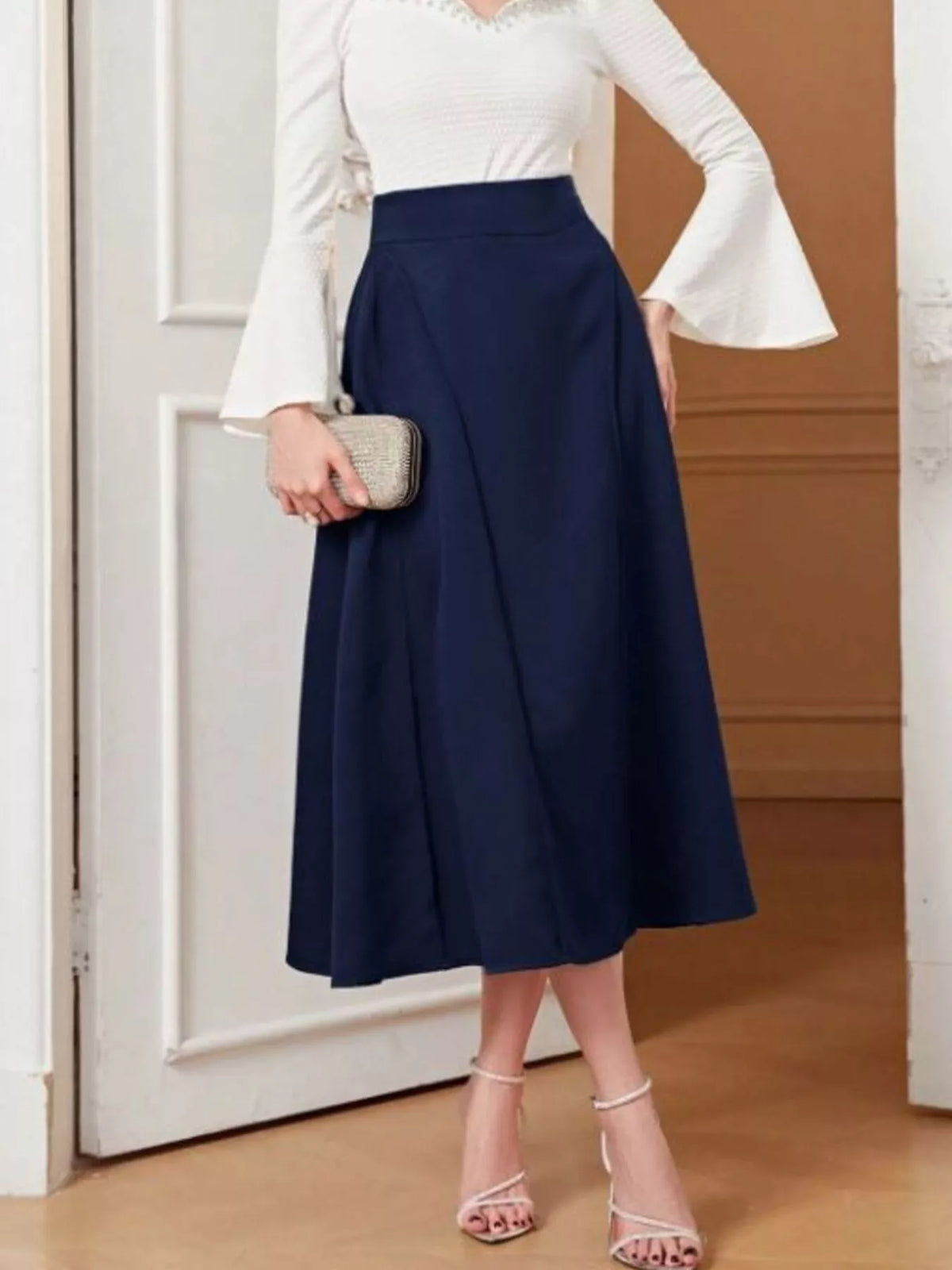 Trendsi A-Line Midi Skirt -
