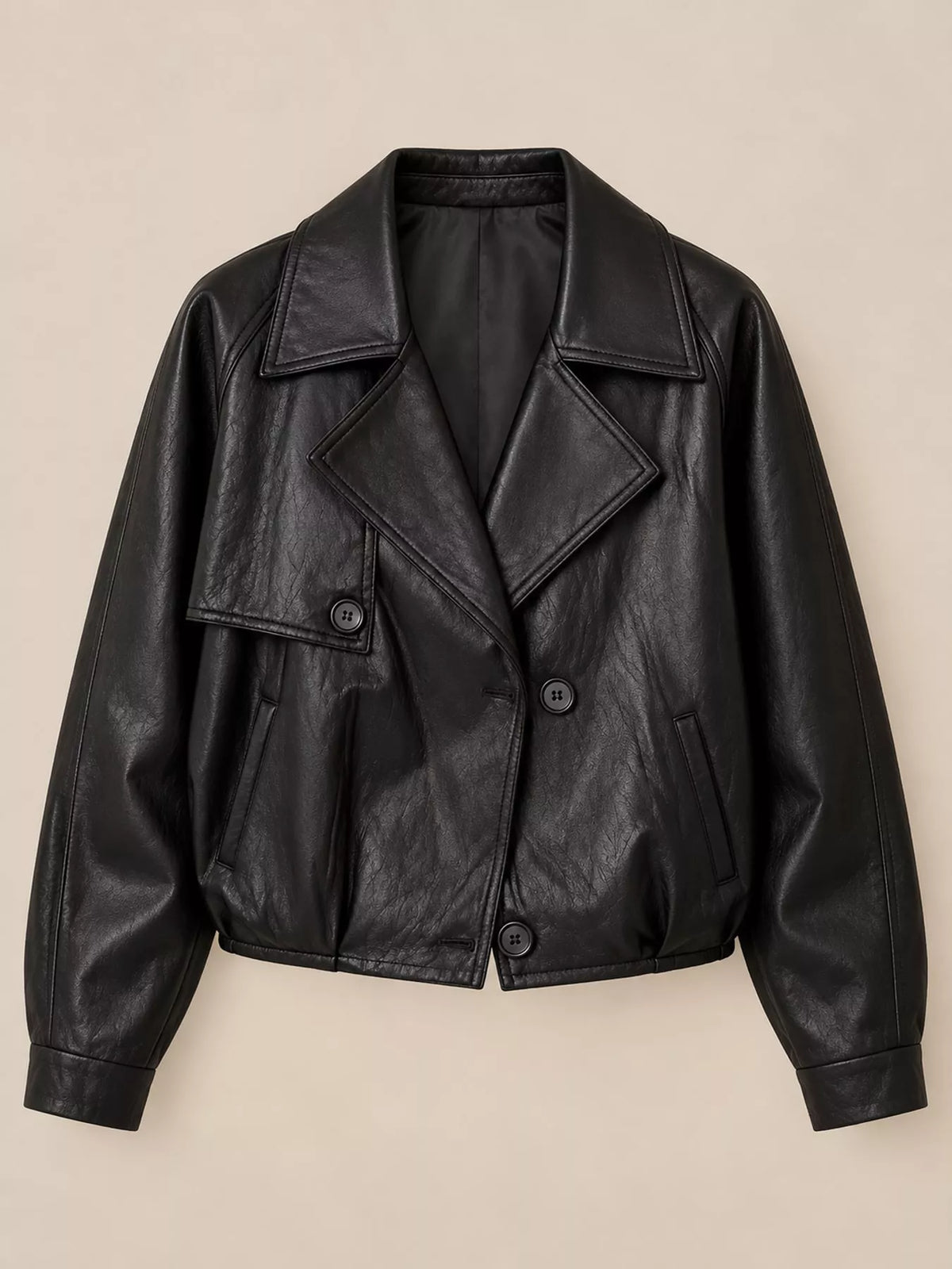 Collared long sleeve jacket, product view