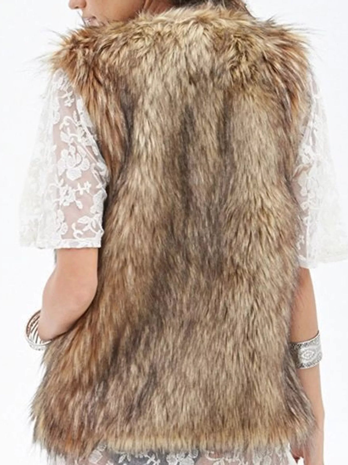 Sleeveless vest, back view