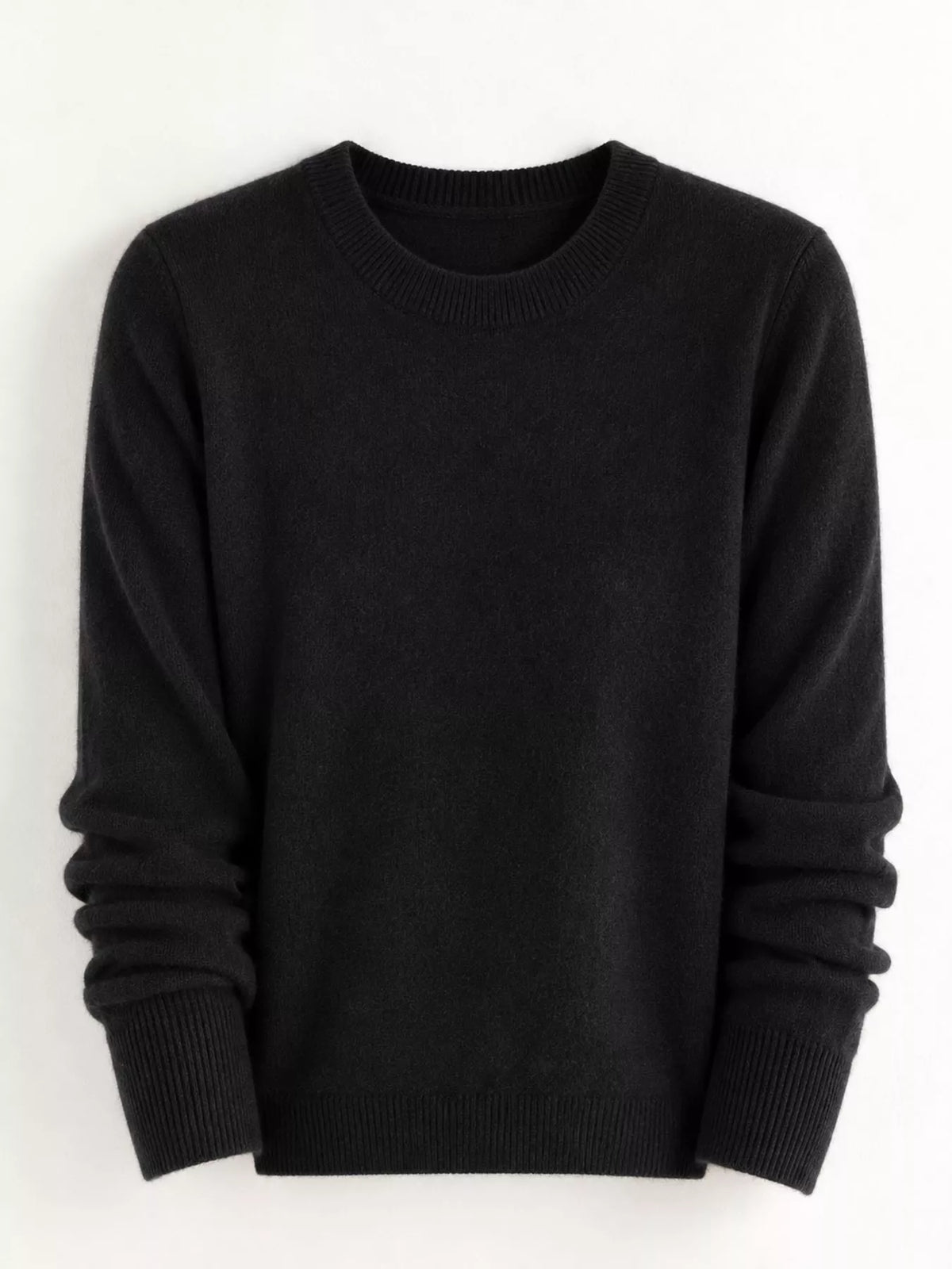 Crew Neck Long Sleeve Sweater — garment front
