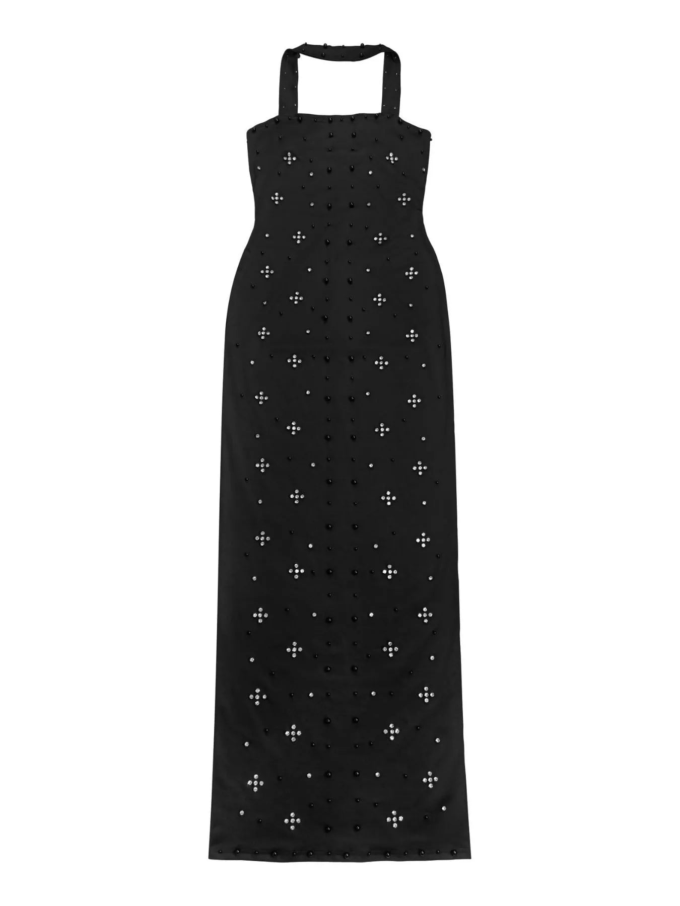 Trendsi Rhinestone Tube Bodycon Maxi Dress -