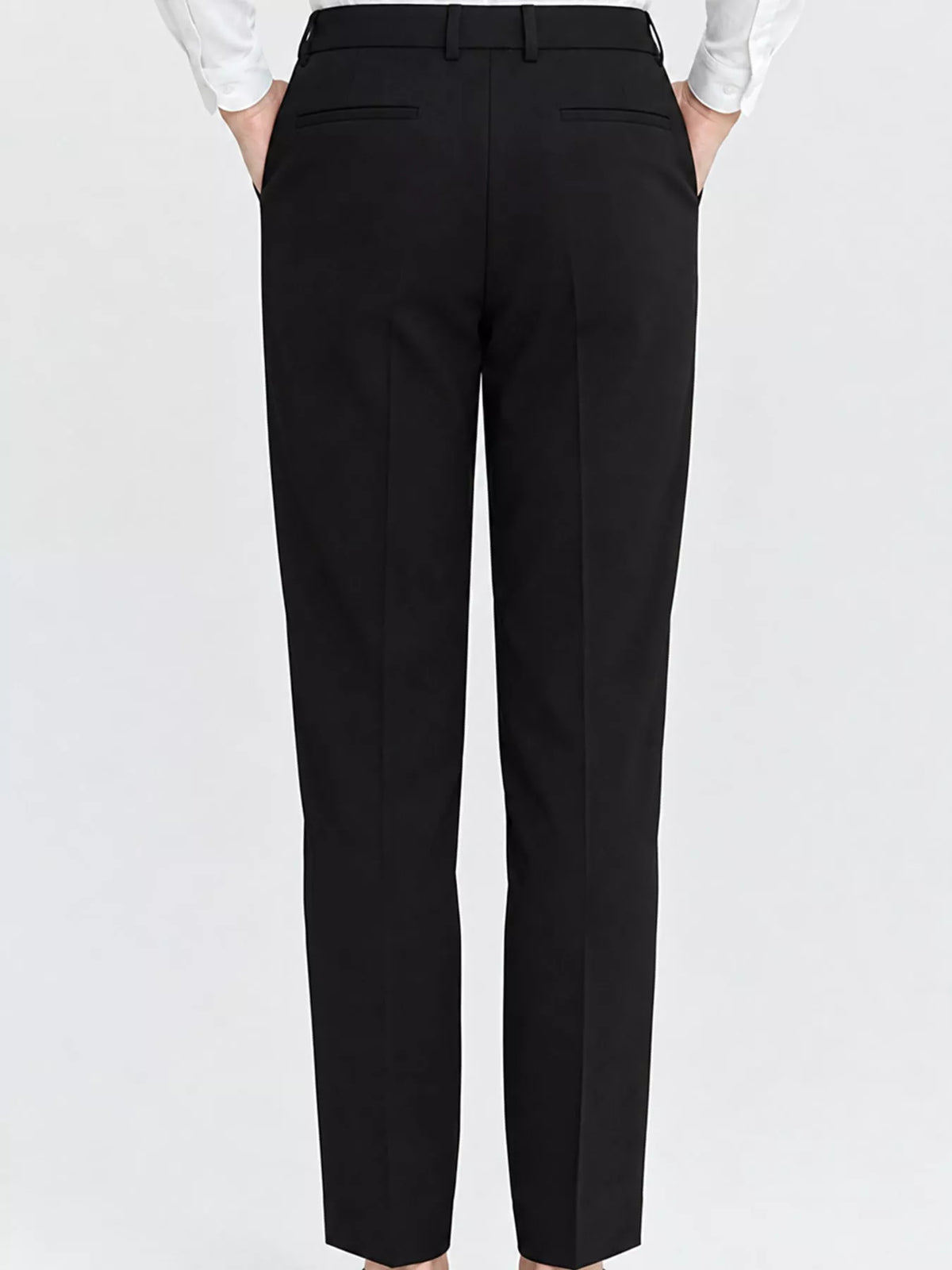 Straight-leg pants, black back