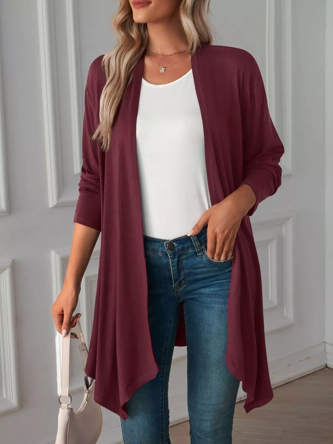 Trendsi Lightweight Open Front Cardigan -