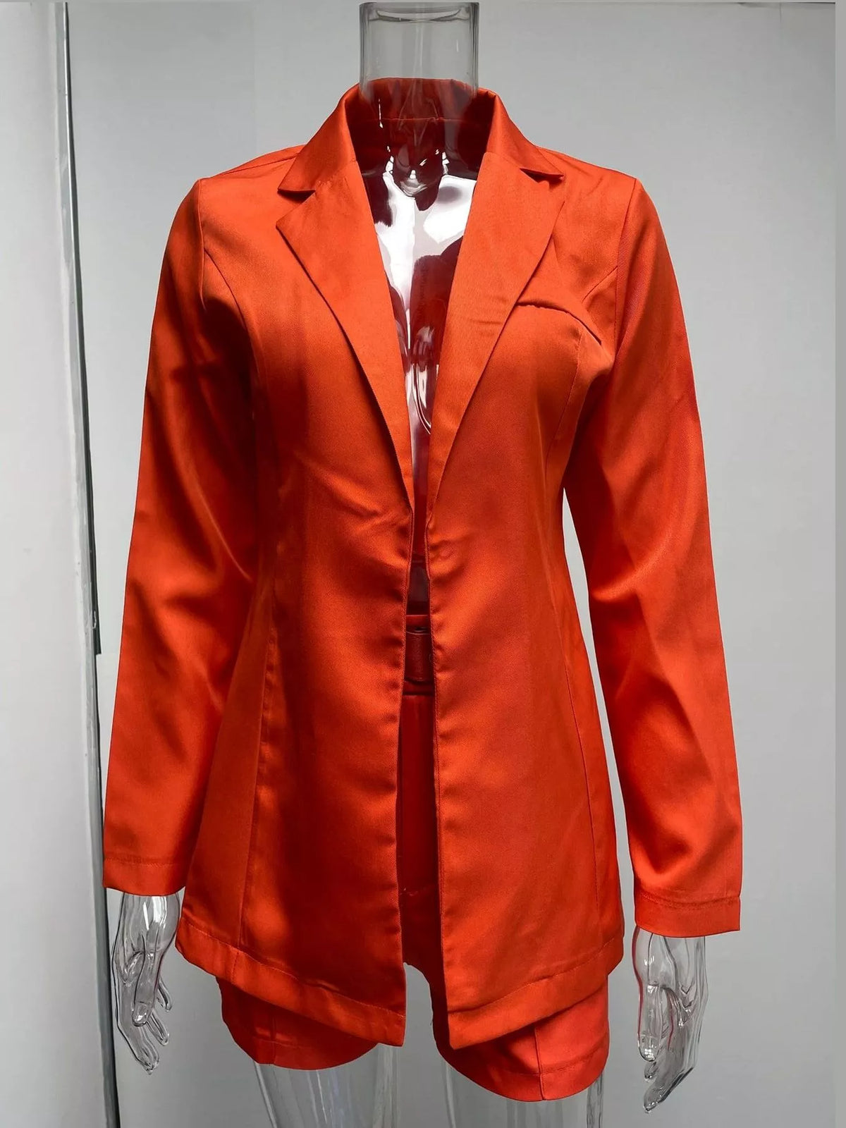 Collared long sleeve outfit set, product view