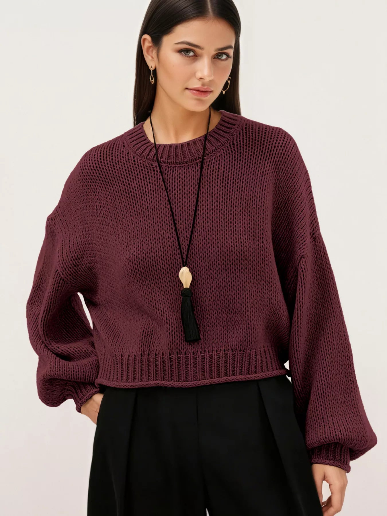 Trendsi Oversized Chunky Knit Sweater -