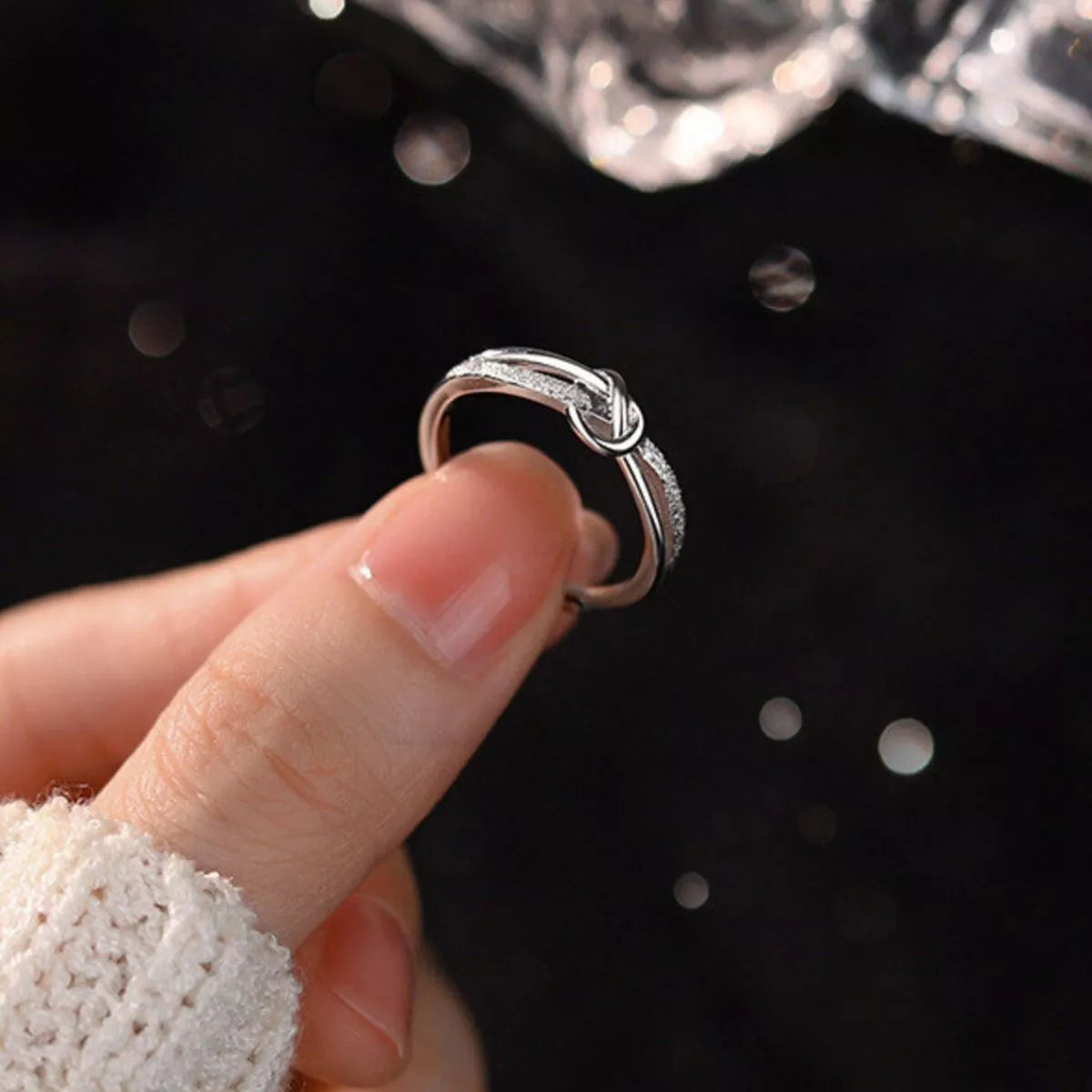 Trendsi 925 Sterling Silver Knot Ring -