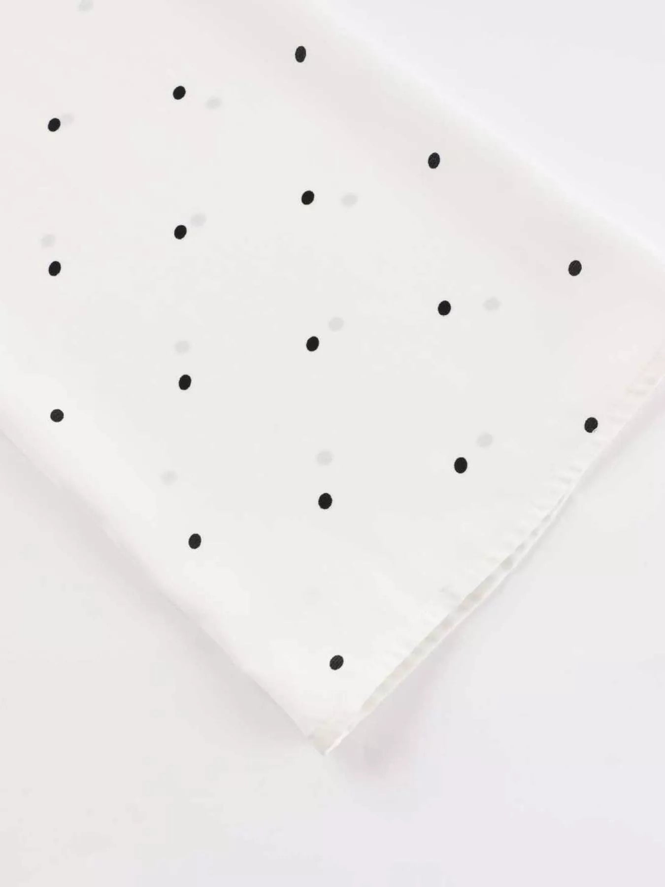 Trendsi Polka Dot Silk Blouse with Scarf Neck Tie -