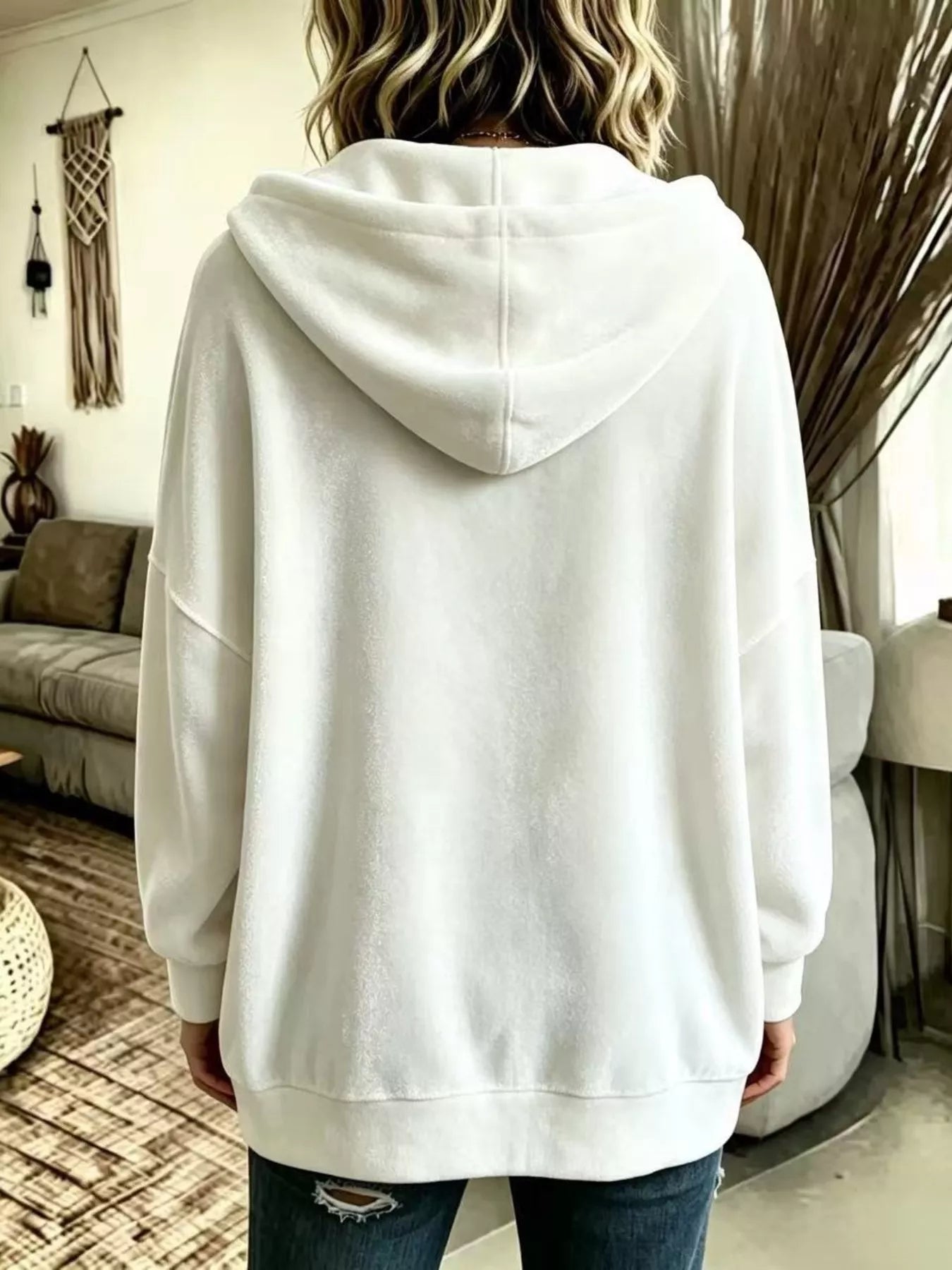 Trendsi Full Size Casual Button-Down Hooded Outerwear Plus Size -