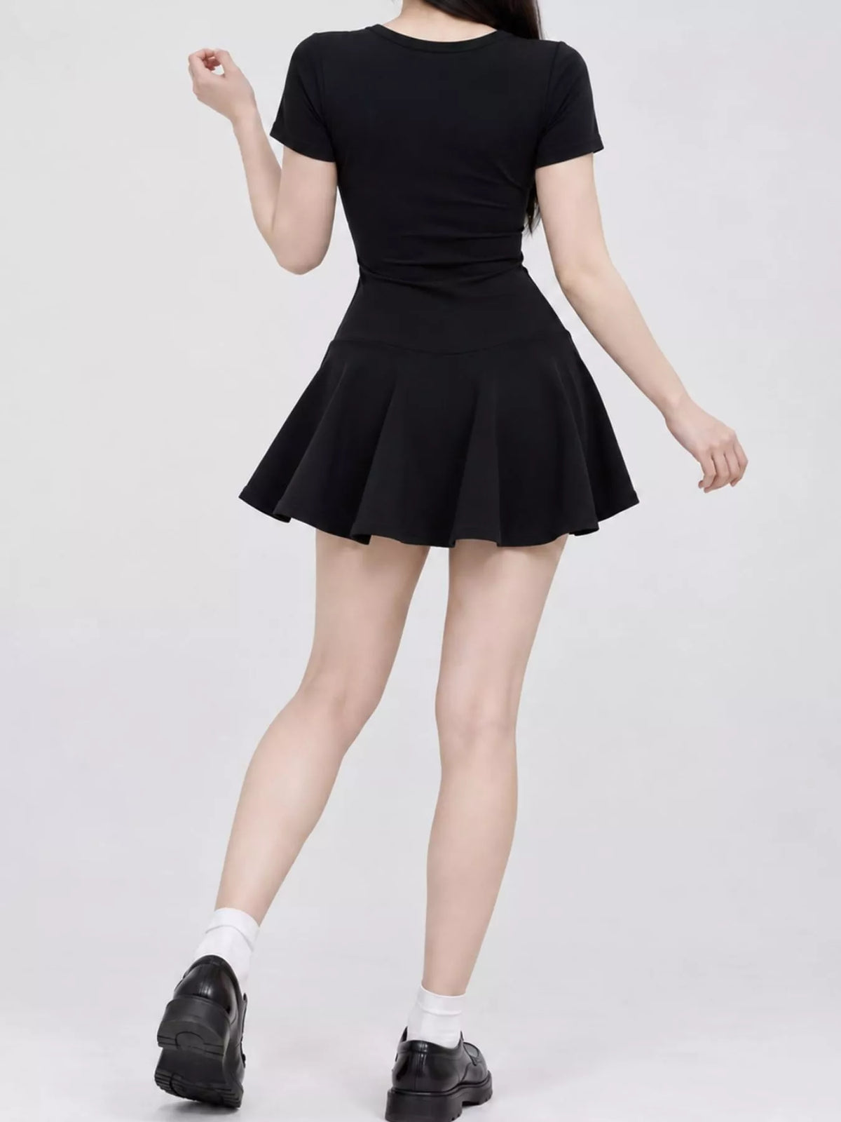 Short-sleeve mini dress, product view