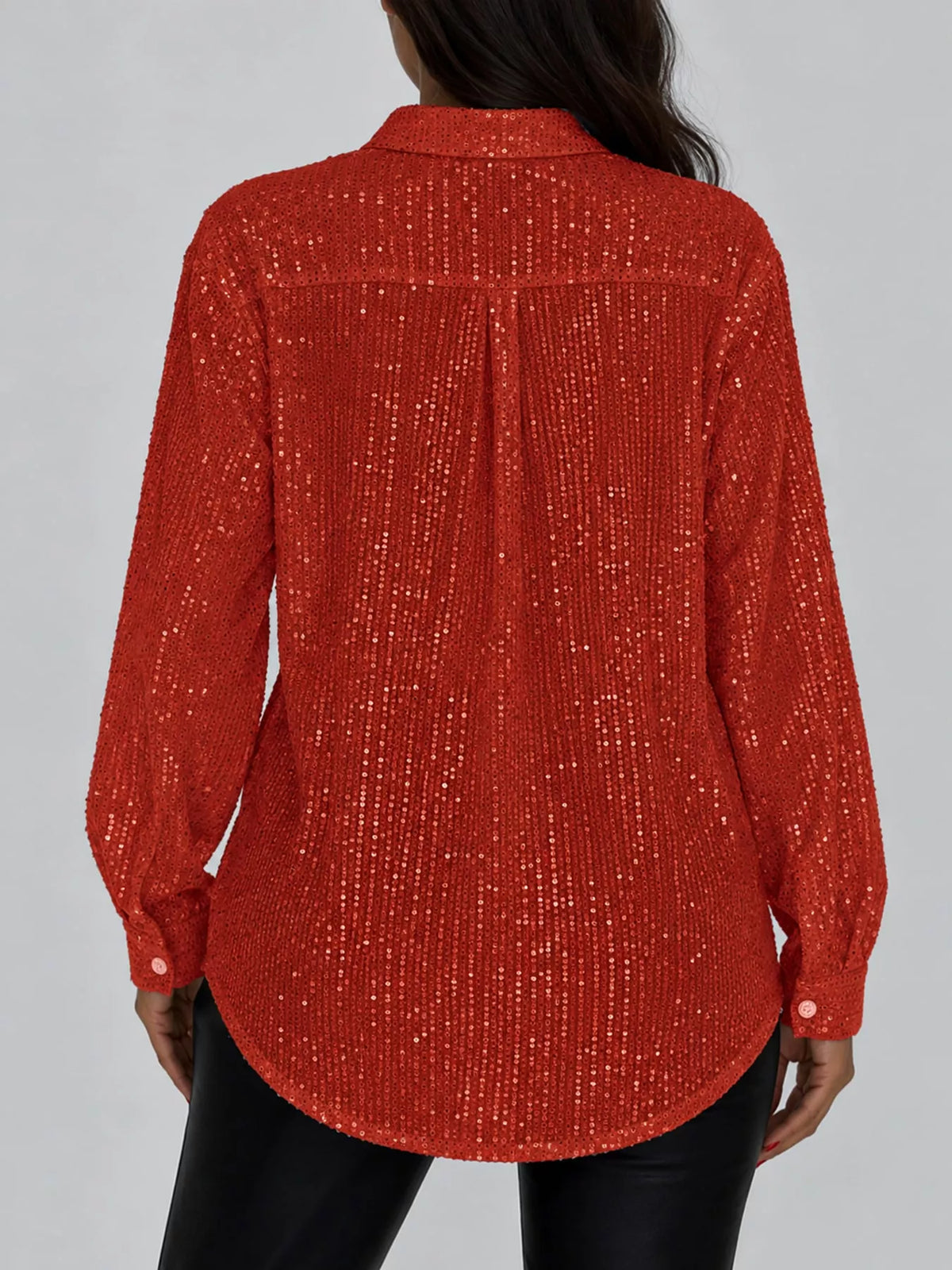 Sequin shirt, red back