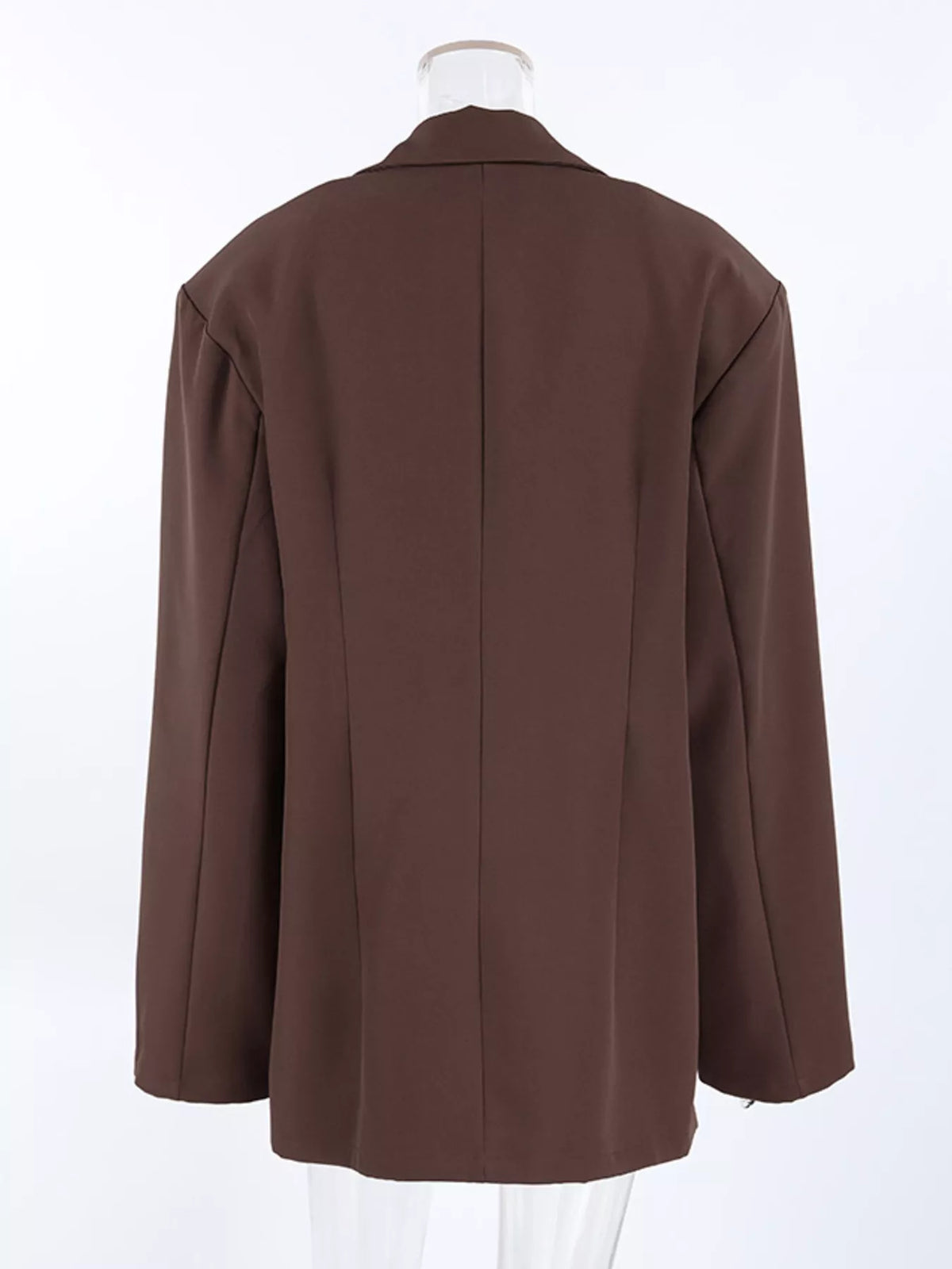 Trendsi Double-Breasted Lapel Collar Blazer -
