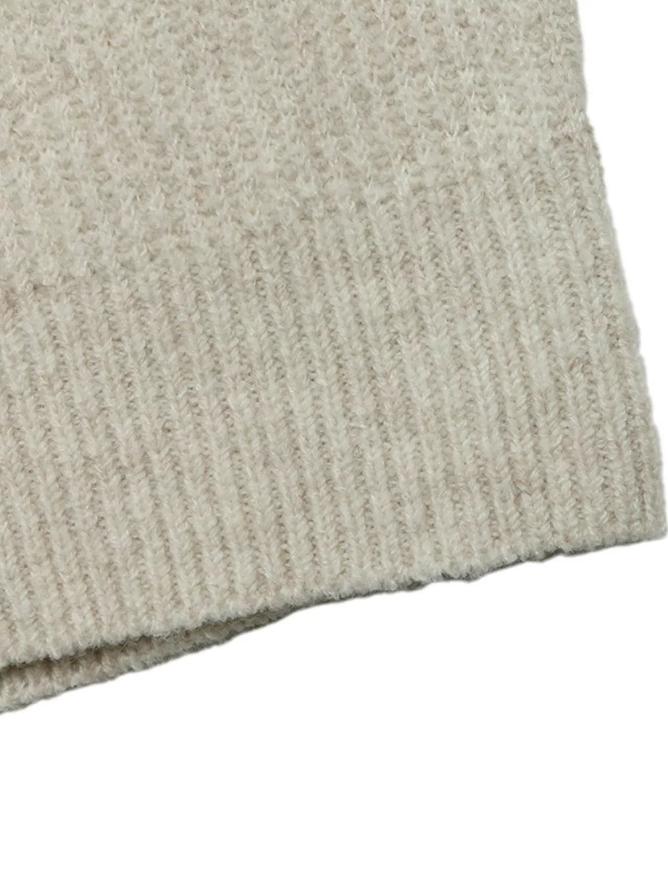 Trendsi Contrast Trim Dropped Shoulder Sweater -