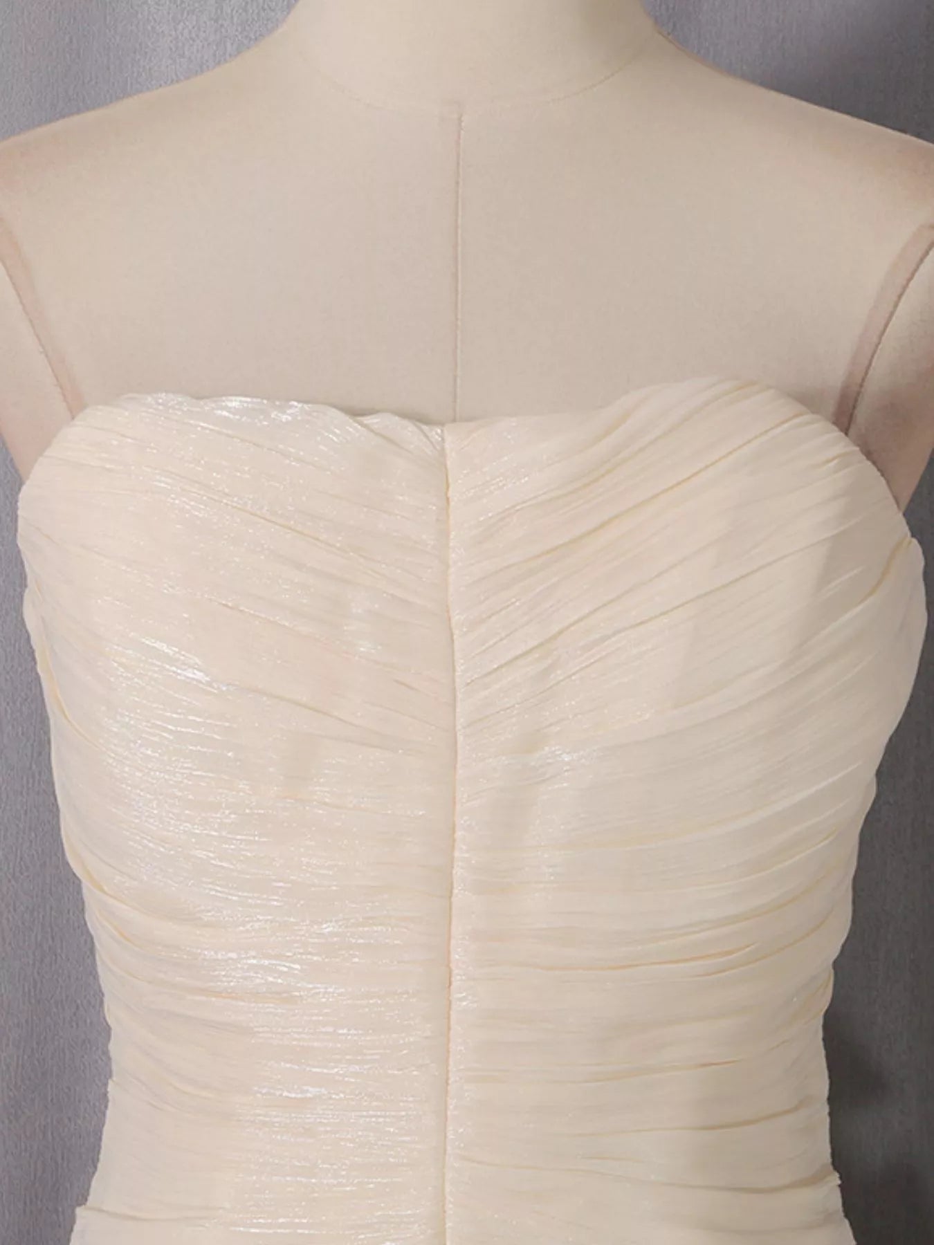 Trendsi Strapless Ruffle Ruched Mini Dress -