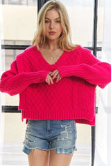 Trendsi ADORA Ruffle Detail Adorable Sweater -