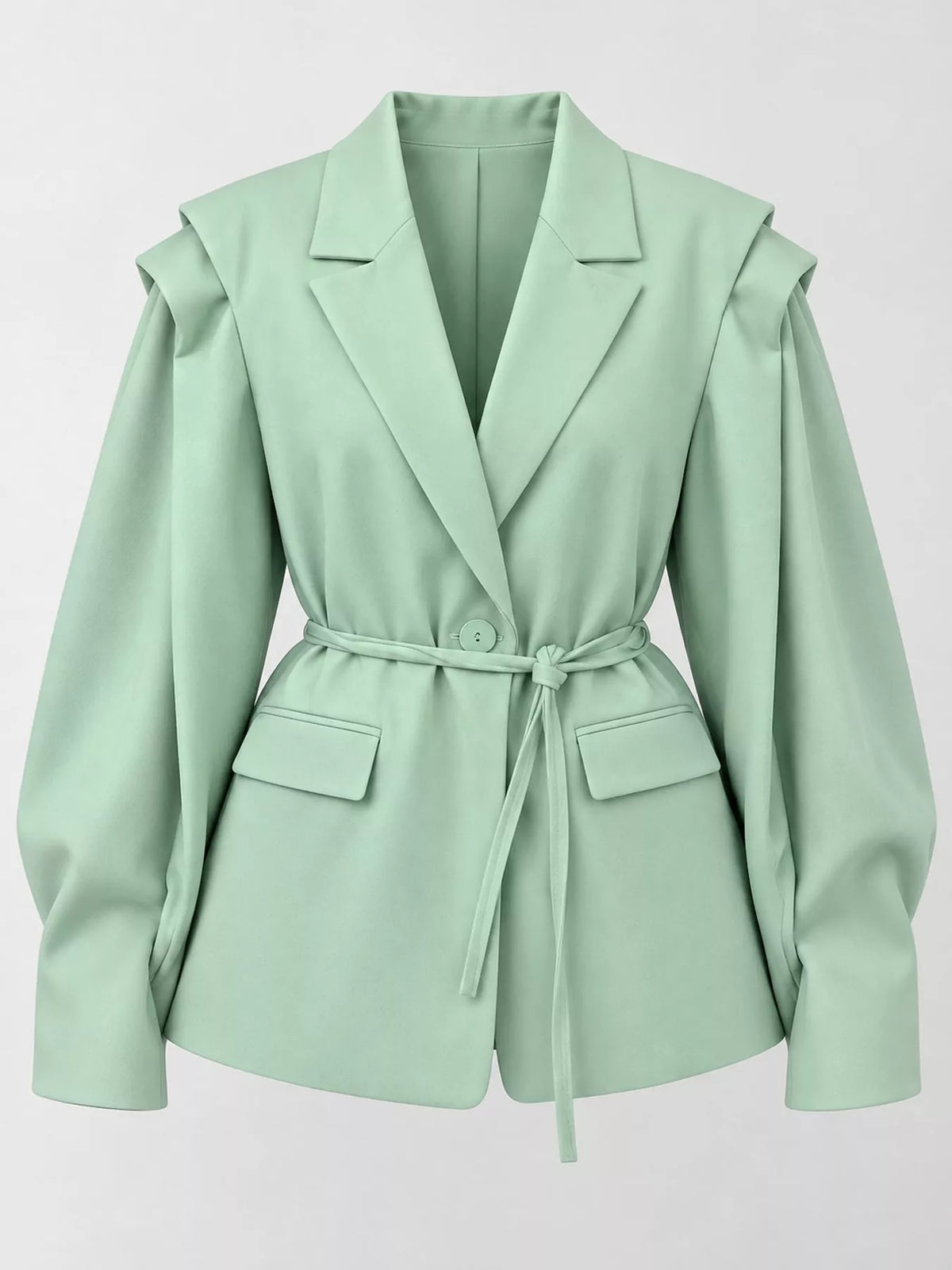Collared long sleeve blazer, product view