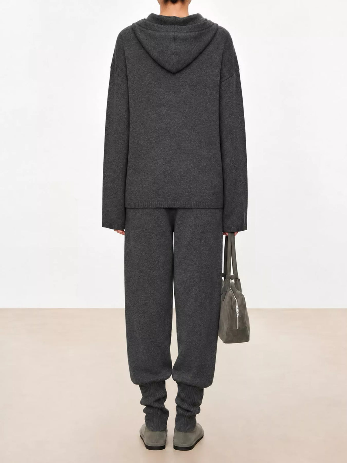 Long-sleeve sweater, back view