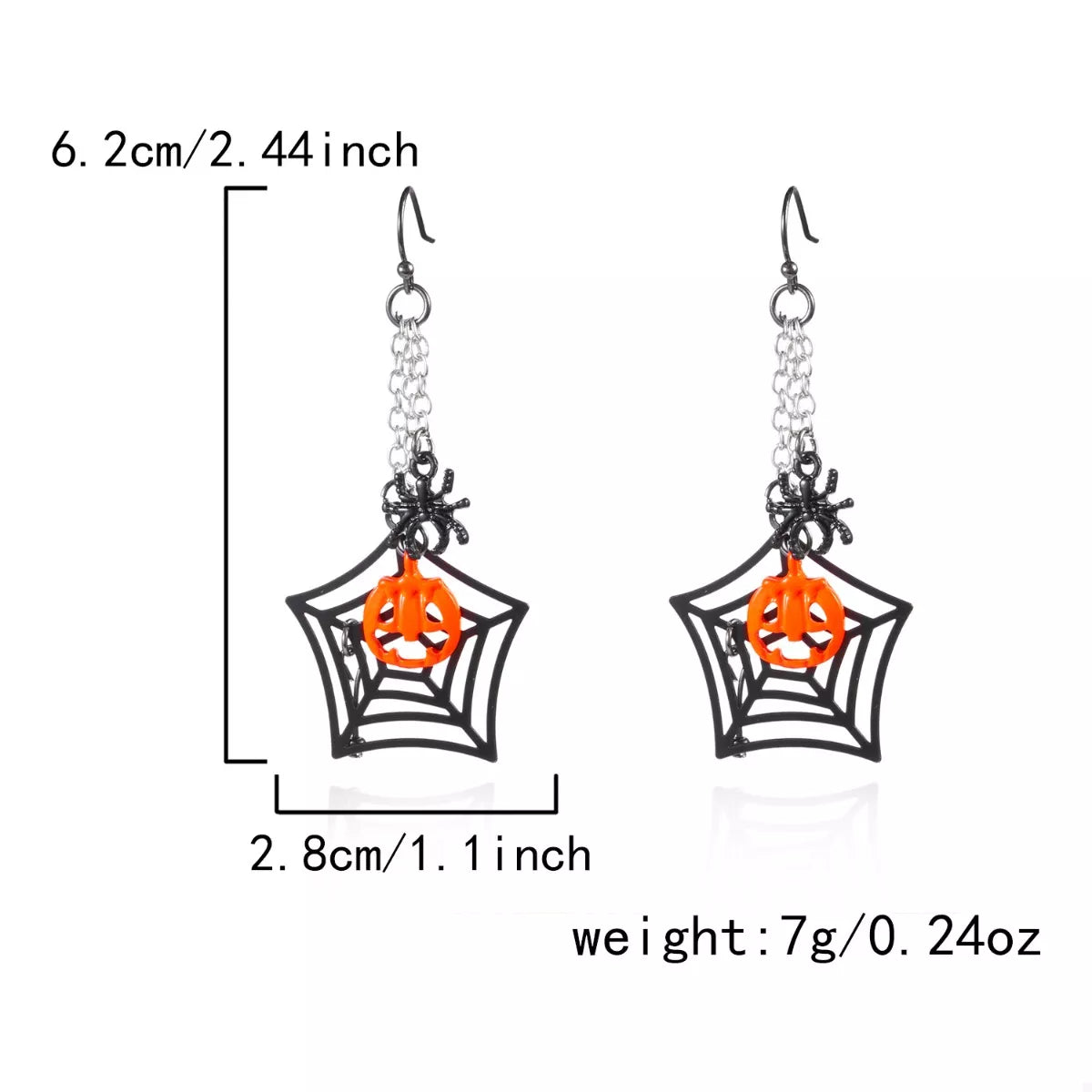 Trendsi Halloween Spider Web Earrings -